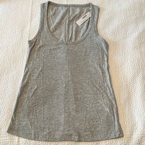 J. Crew gray vintage cotton tank NWT size XXS